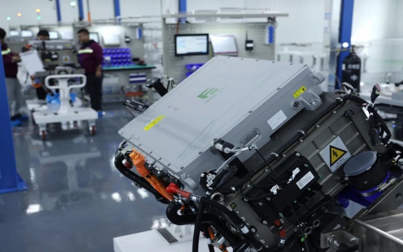 重要里程碑！榮程自有品牌Fe6—200kw氫燃料電池系統(tǒng)成功下線